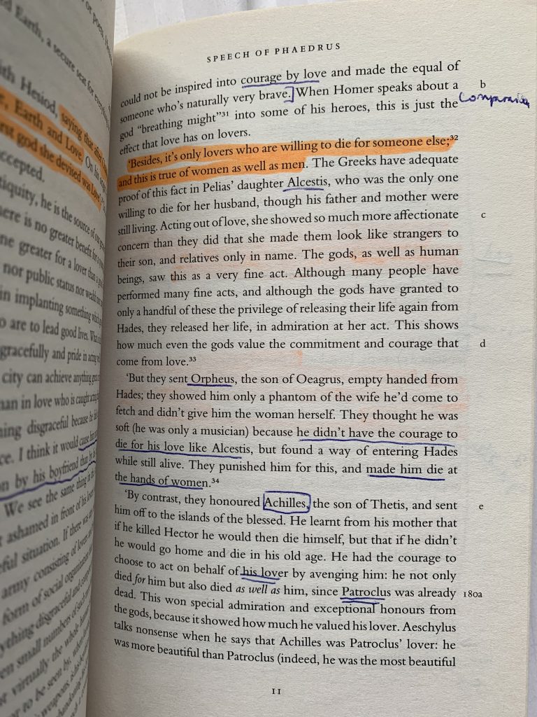 annotating a book key